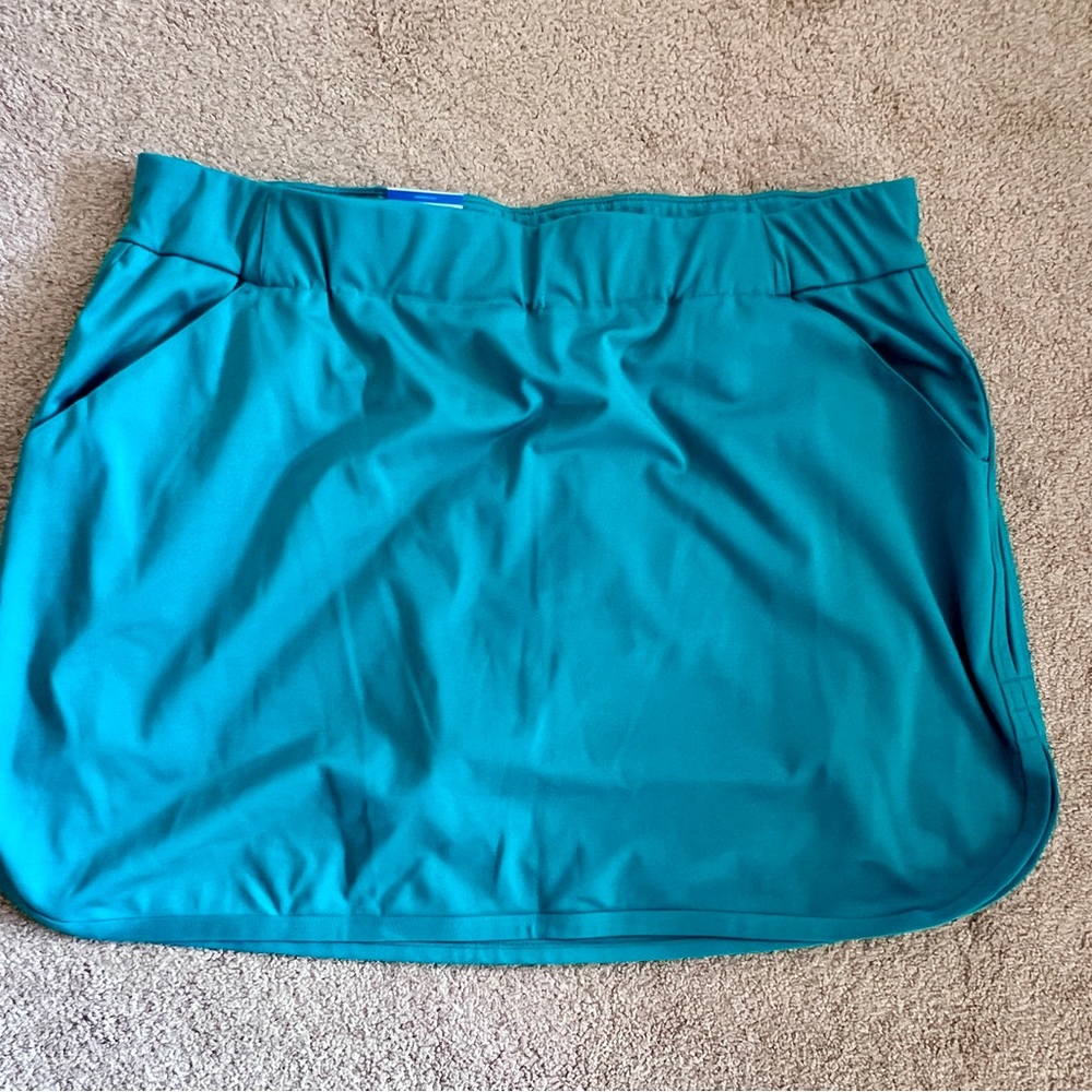 Columbia Sandy Creek Stretch Skort Omni-Shade UPF 50 Women’s 1X NWT Teal